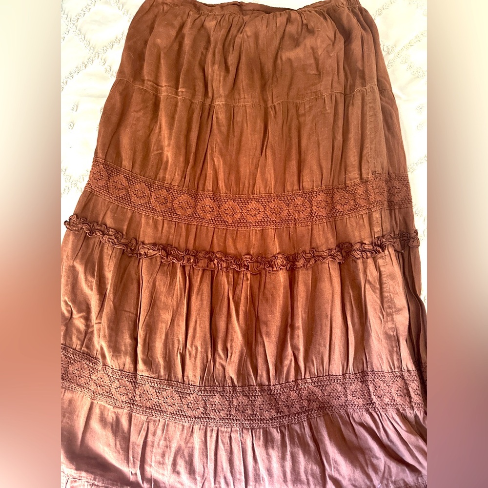 St John’s Bay Boho Maxi Skirt Sz M